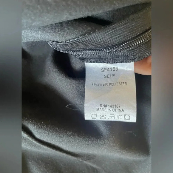 Six/Fifty Collared Leather Blouse - Picture 6 of 8